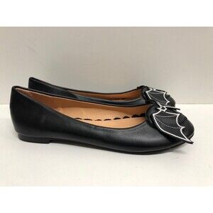 Banned women  Flat Shoes  - black man made materials Sz US 8.5 UK 6 EU 39